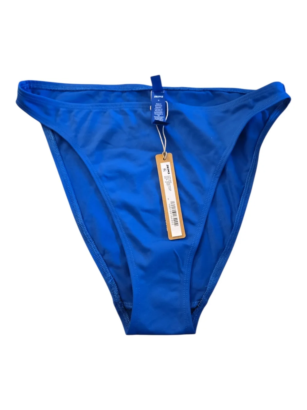 NWT SKIMS Iconic Swim High Leg Bikini Bottom Cobalt Blue Medium